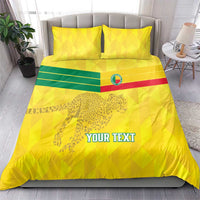 Custom Benin Football Bedding Set Go Cheetahs