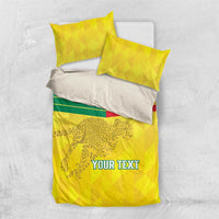 Custom Benin Football Bedding Set Go Cheetahs