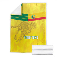 Custom Benin Football Blanket Go Cheetahs