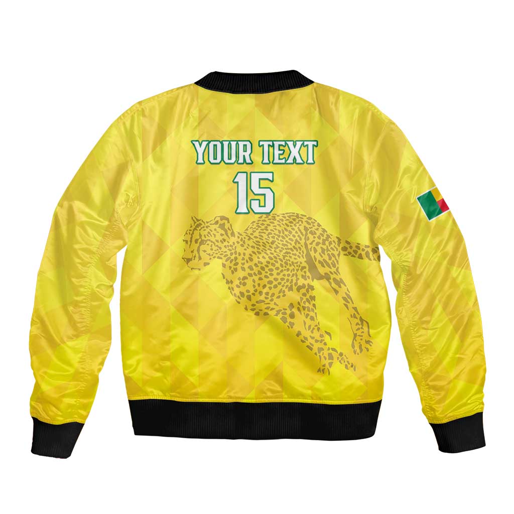 Custom Benin Football Bomber Jacket Go Cheetahs
