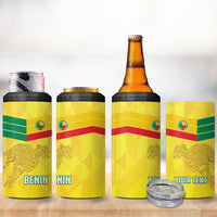 Custom Benin Football 4 in 1 Can Cooler Tumbler Go Cheetahs