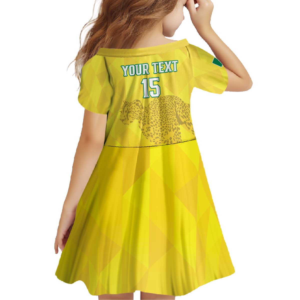 Custom Benin Football Family Matching Off The Shoulder Long Sleeve Dress and Hawaiian Shirt Go Cheetahs