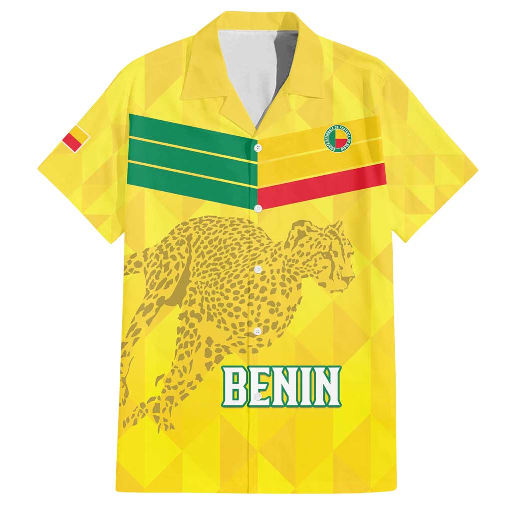 Custom Benin Football Family Matching Summer Maxi Dress and Hawaiian Shirt Go Cheetahs