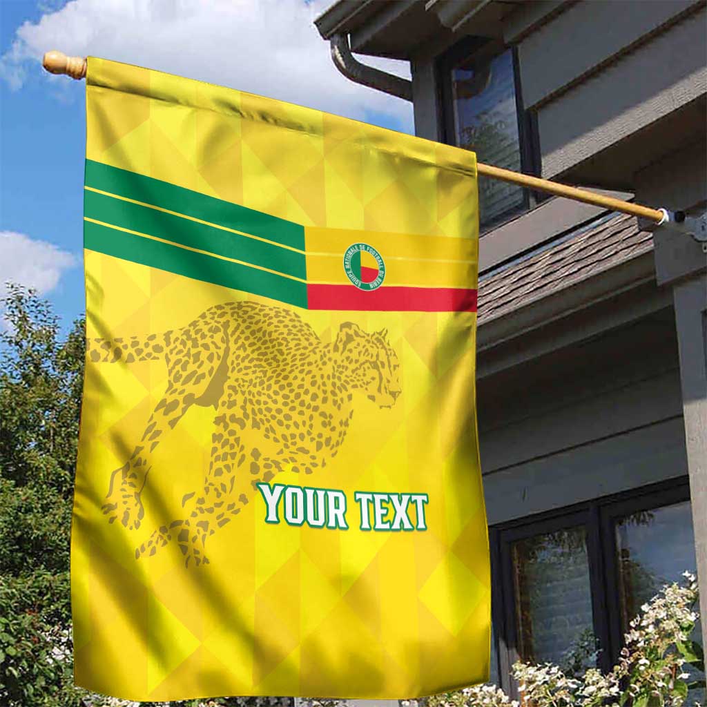 Custom Benin Football Garden Flag Go Cheetahs