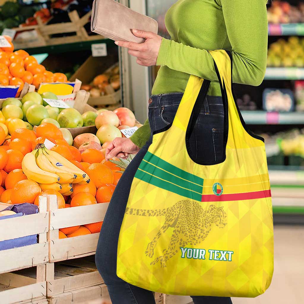 Custom Benin Football Grocery Bag Go Cheetahs