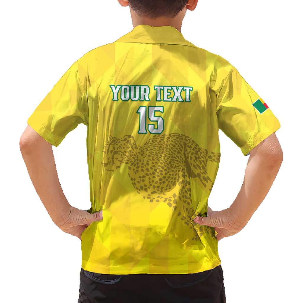 Custom Benin Football Kid Hawaiian Shirt Go Cheetahs