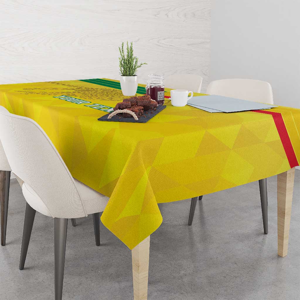 Custom Benin Football Tablecloth Go Cheetahs