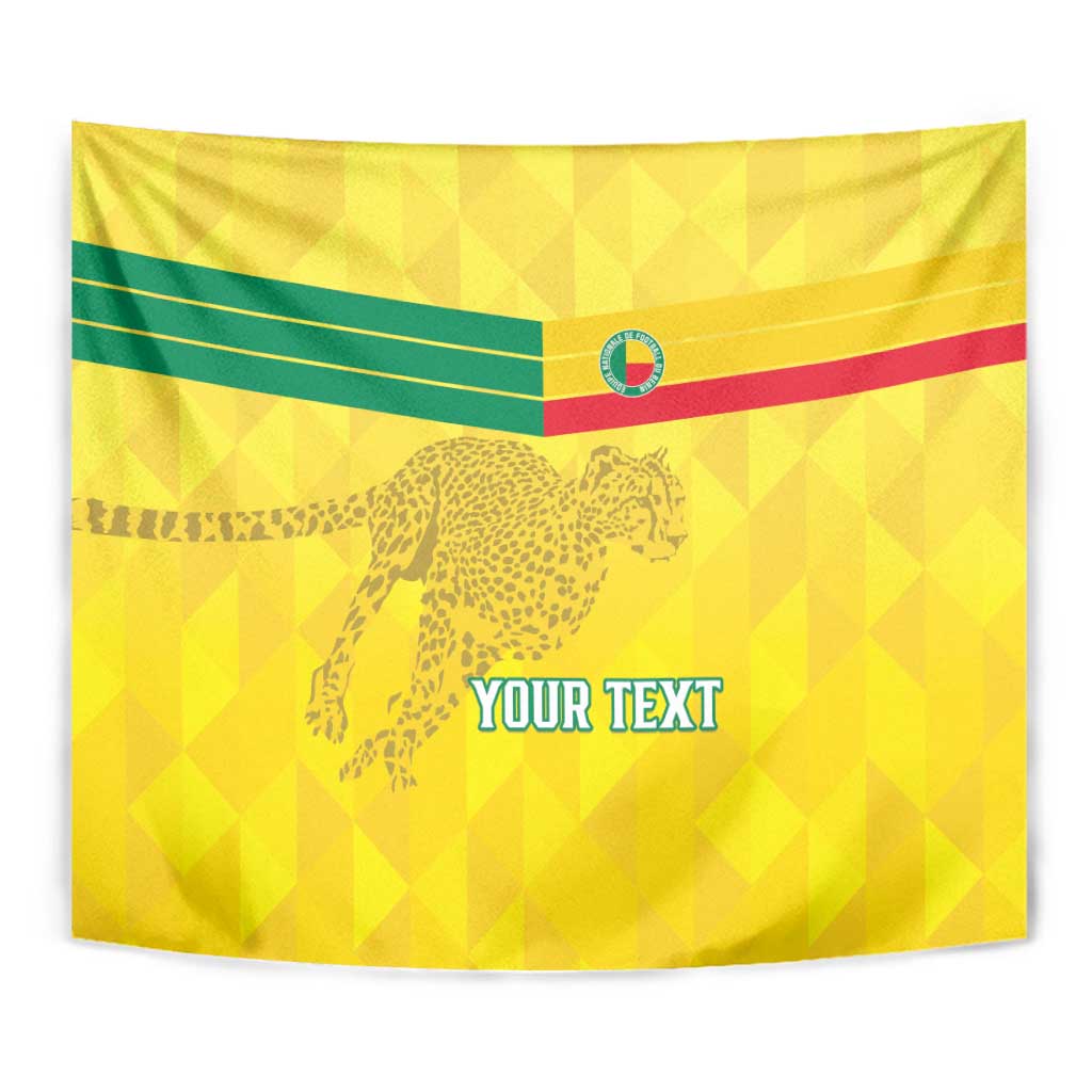 Custom Benin Football Tapestry Go Cheetahs