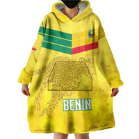 Custom Benin Football Wearable Blanket Hoodie Go Cheetahs