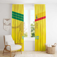 Custom Benin Football Window Curtain Go Cheetahs