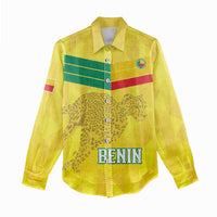 Custom Benin Football Women Casual Shirt Go Cheetahs