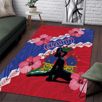 Haiti Area Rug Neg Maron Polynesian