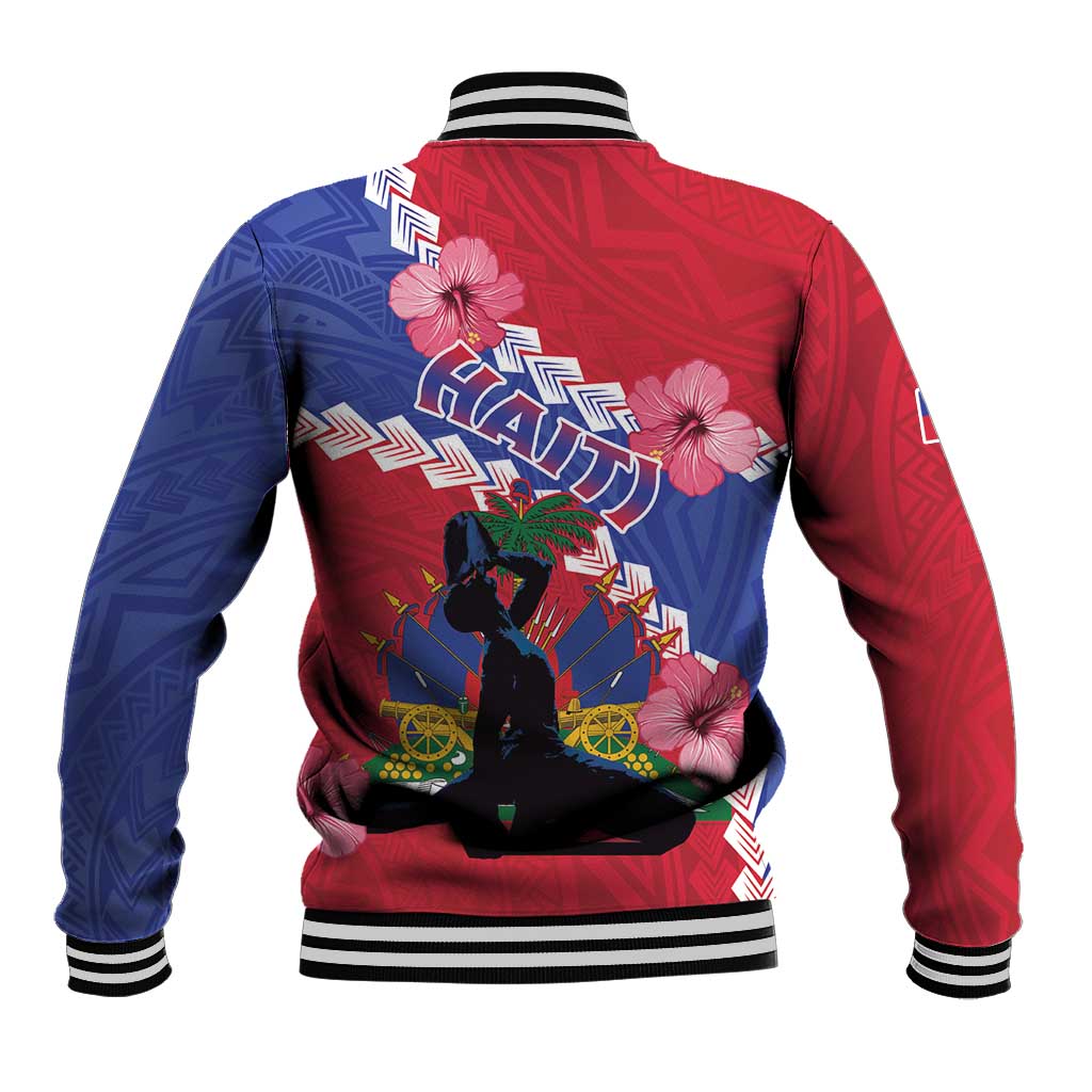 Haiti Baseball Jacket Neg Maron Polynesian