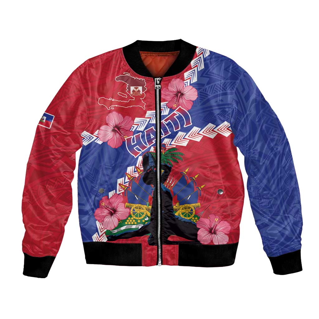 Haiti Bomber Jacket Neg Maron Polynesian