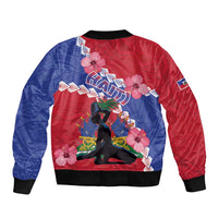 Haiti Bomber Jacket Neg Maron Polynesian