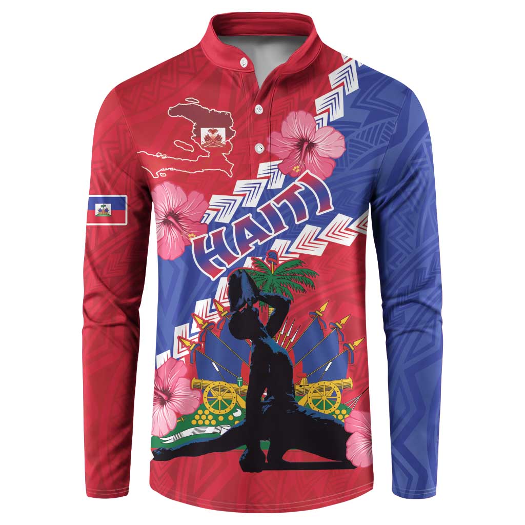 Haiti Button Sweatshirt Neg Maron Polynesian