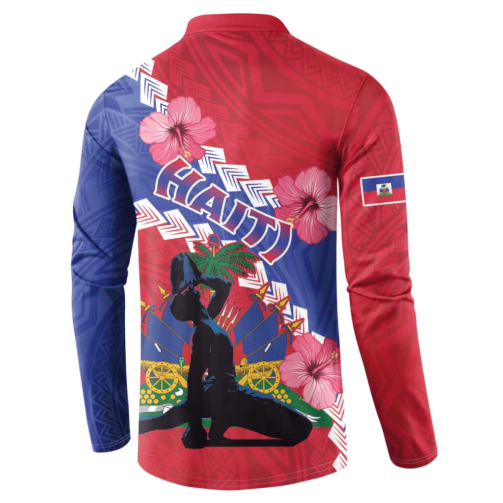 Haiti Button Sweatshirt Neg Maron Polynesian