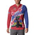 Haiti Button Sweatshirt Neg Maron Polynesian