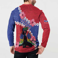 Haiti Button Sweatshirt Neg Maron Polynesian