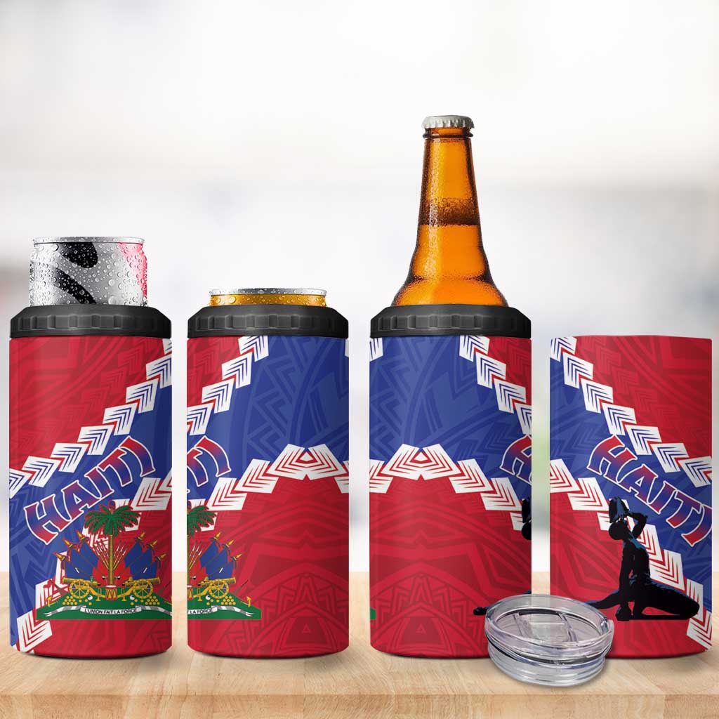 Haiti 4 in 1 Can Cooler Tumbler Neg Maron Polynesian
