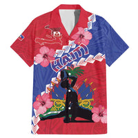 Haiti Family Matching Mermaid Dress and Hawaiian Shirt Neg Maron Polynesian