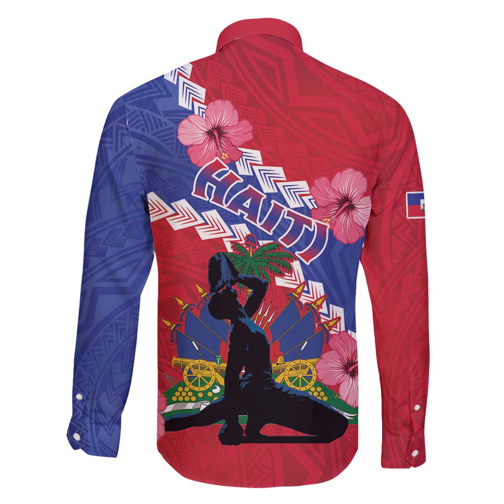 Haiti Family Matching Off Shoulder Maxi Dress and Hawaiian Shirt Neg Maron Polynesian