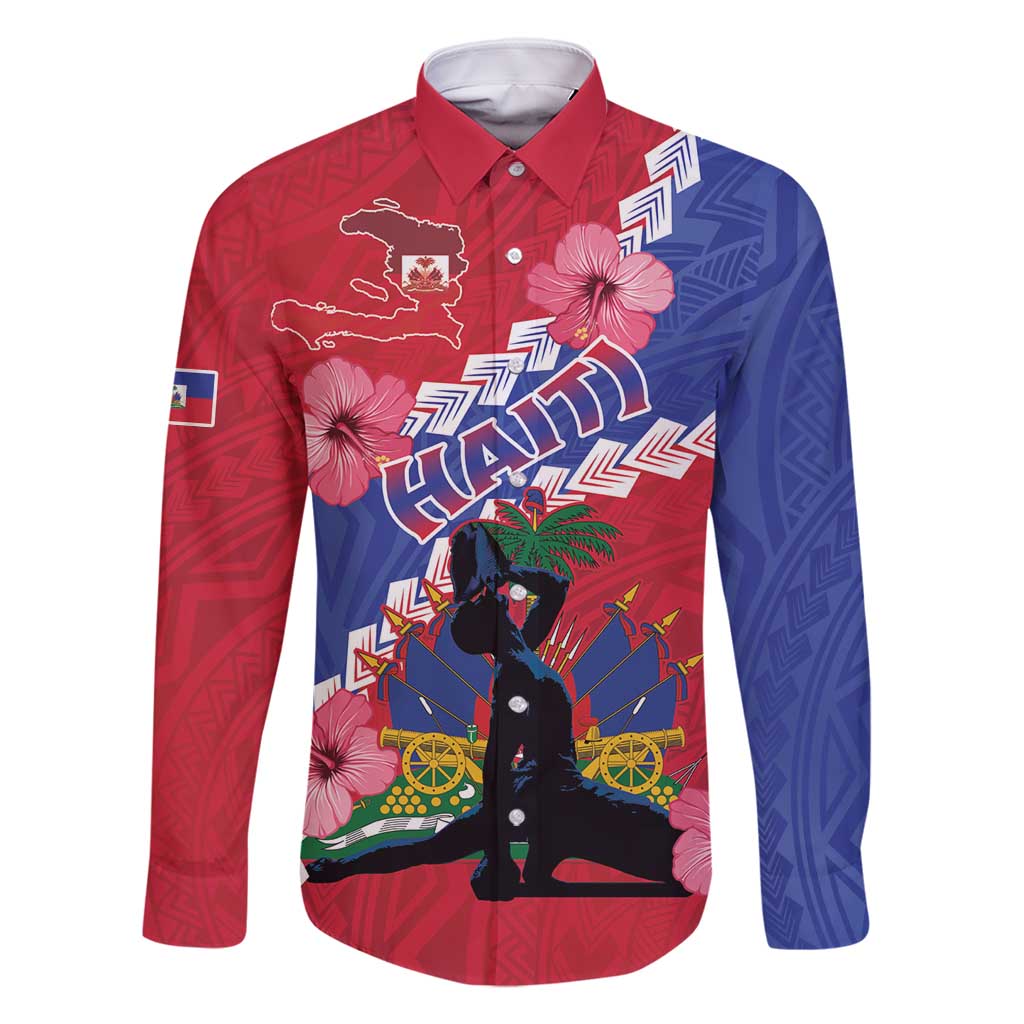 Haiti Family Matching Off Shoulder Short Dress and Hawaiian Shirt Neg Maron Polynesian