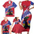 Haiti Family Matching Short Sleeve Bodycon Dress and Hawaiian Shirt Neg Maron Polynesian