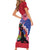 Haiti Family Matching Short Sleeve Bodycon Dress and Hawaiian Shirt Neg Maron Polynesian