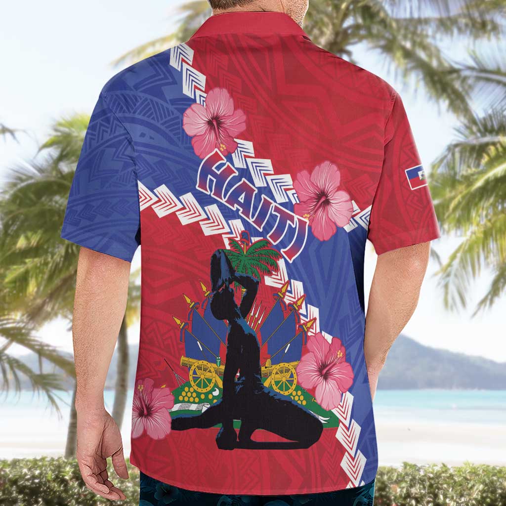 Haiti Hawaiian Shirt Neg Maron Polynesian