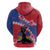 Haiti Hoodie Neg Maron Polynesian