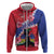 Haiti Hoodie Neg Maron Polynesian