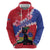 Haiti Hoodie Neg Maron Polynesian