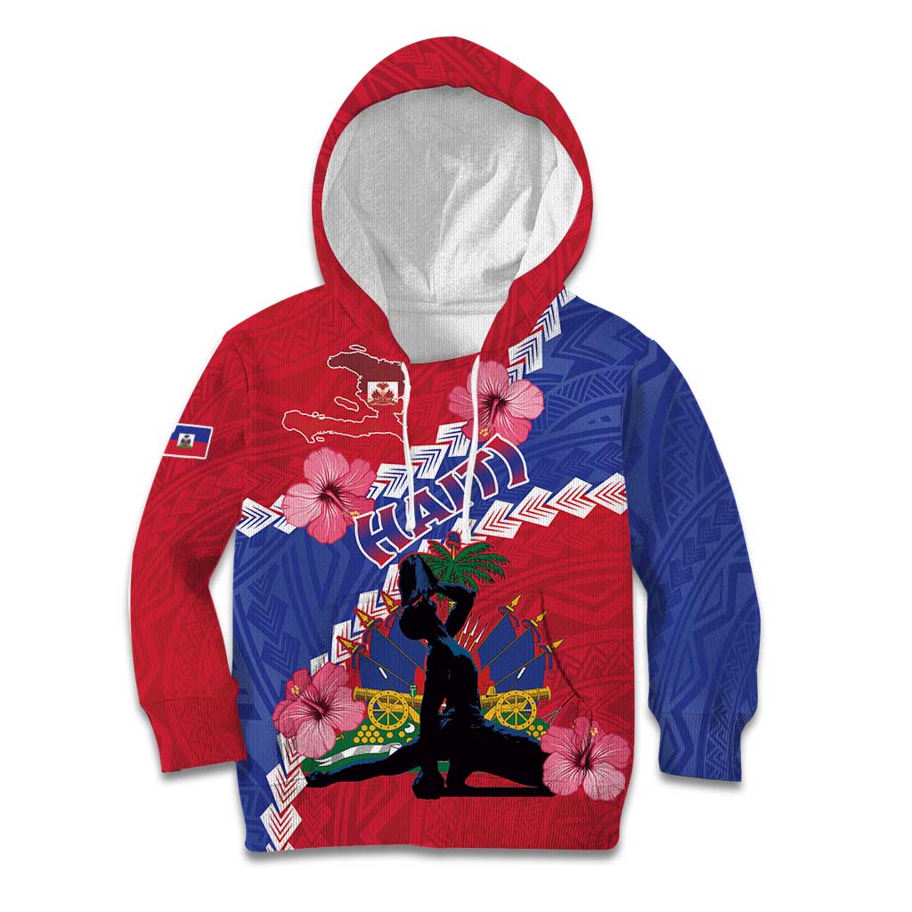Haiti Kid Hoodie Neg Maron Polynesian