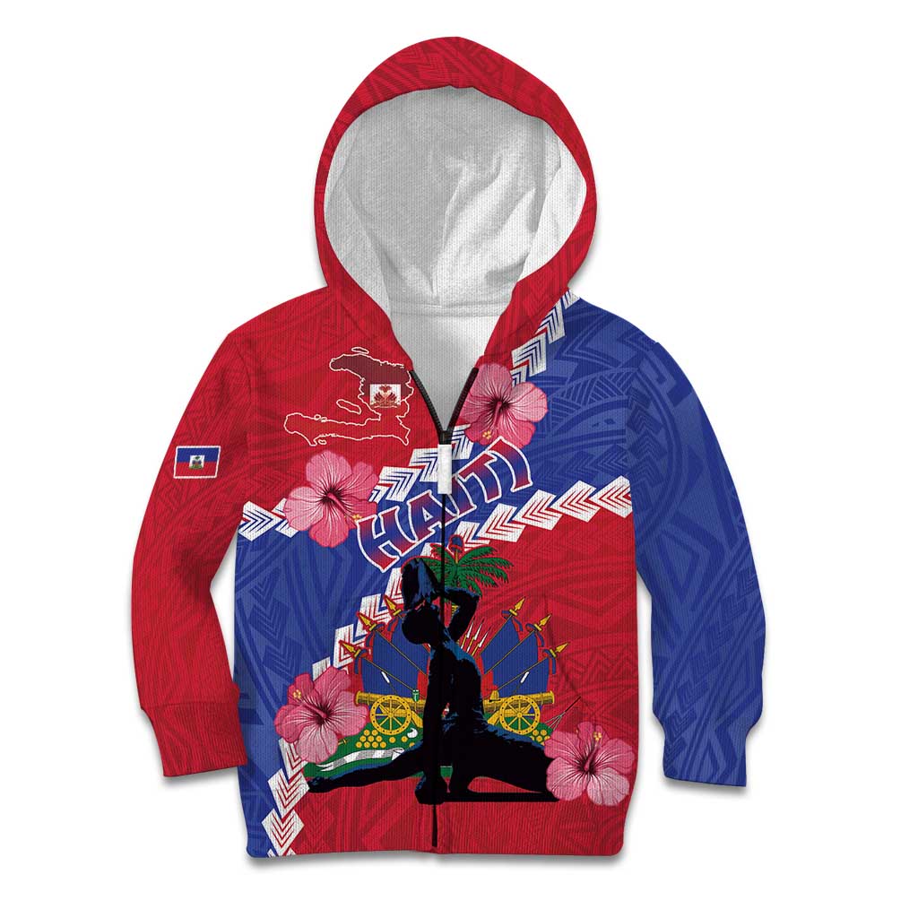 Haiti Kid Hoodie Neg Maron Polynesian