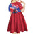 Haiti Kid Short Sleeve Dress Neg Maron Polynesian