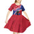 Haiti Kid Short Sleeve Dress Neg Maron Polynesian