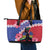 Haiti Leather Tote Bag Neg Maron Polynesian