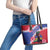 Haiti Leather Tote Bag Neg Maron Polynesian