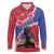 Haiti Long Sleeve Polo Shirt Neg Maron Polynesian