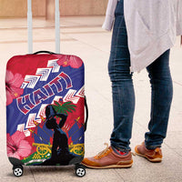 Haiti Luggage Cover Neg Maron Polynesian