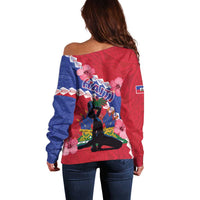 Haiti Off Shoulder Sweater Neg Maron Polynesian