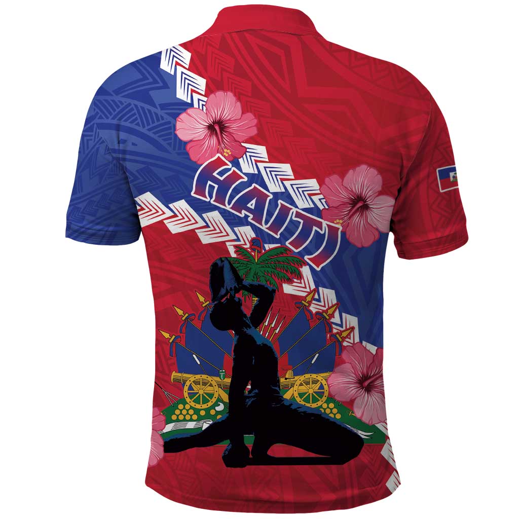 Haiti Polo Shirt Neg Maron Polynesian