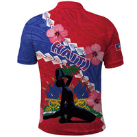 Haiti Polo Shirt Neg Maron Polynesian