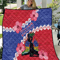 Haiti Quilt Neg Maron Polynesian