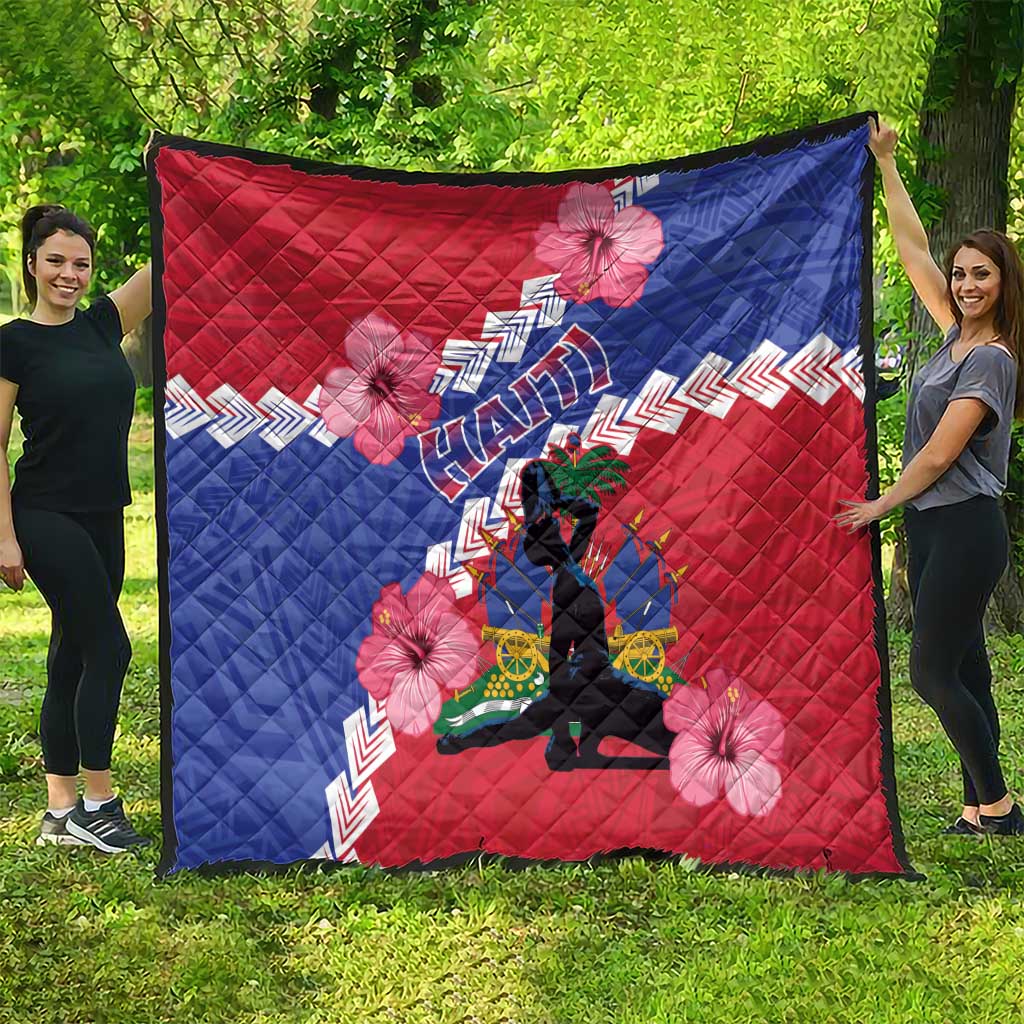 Haiti Quilt Neg Maron Polynesian