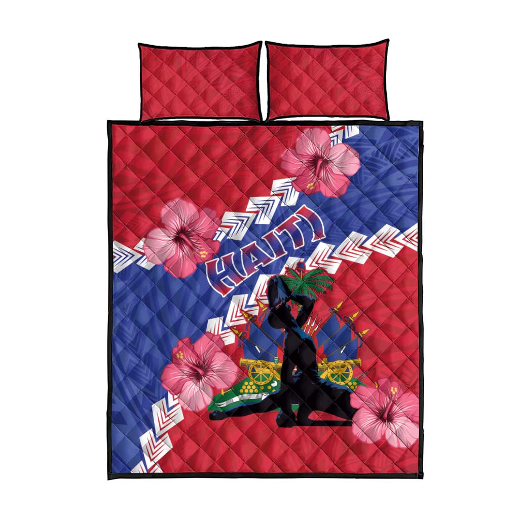 Haiti Quilt Bed Set Neg Maron Polynesian