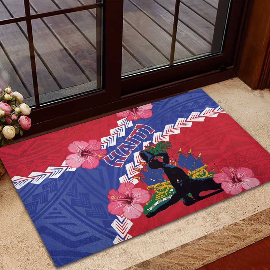 Haiti Rubber Doormat Neg Maron Polynesian