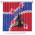 Haiti Shower Curtain Neg Maron Polynesian