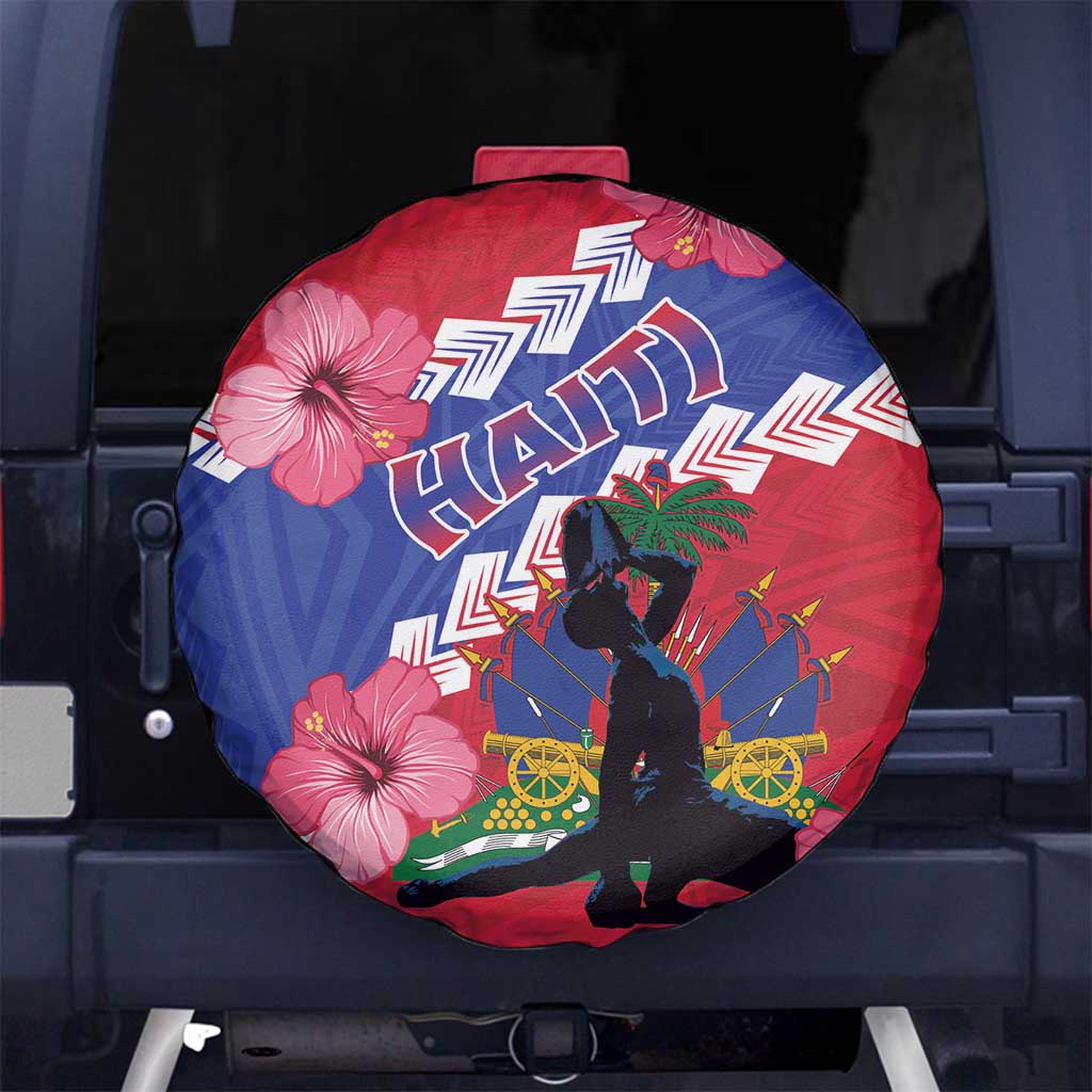 Haiti Spare Tire Cover Neg Maron Polynesian